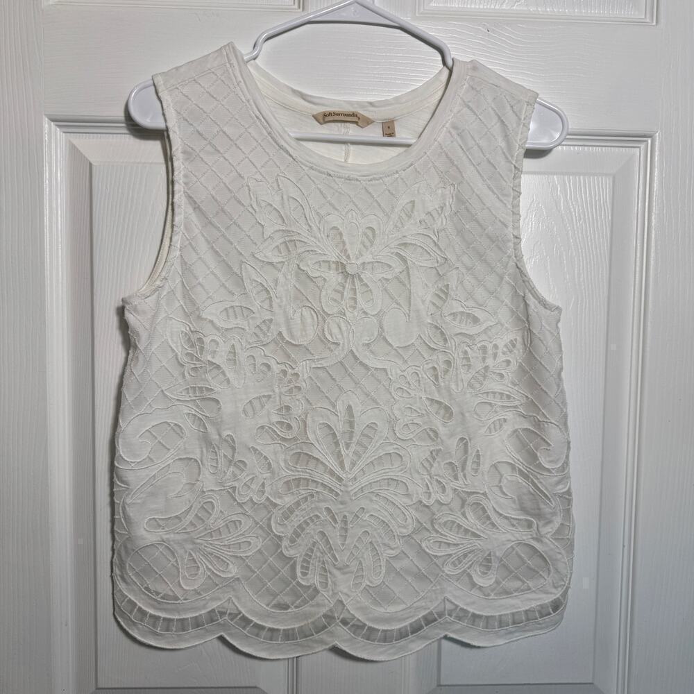 Soft Surroundings Lace Tank Top